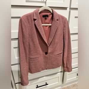 Ann Taylor Salmon Textured Newbury Blazer